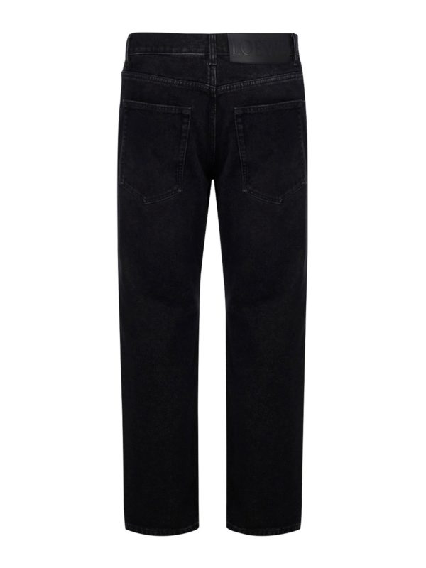 LOEWE: Jeans à jambe droite online - Jean Droit - Noir
