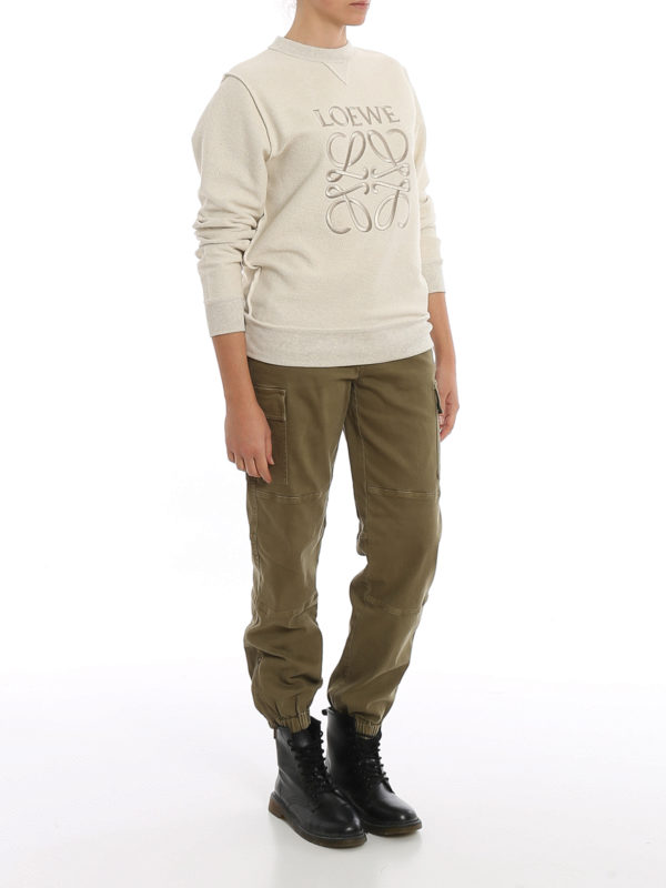 LOEWE: Sweatshirts und Pullover online - Sweatshirt - Hellbeige