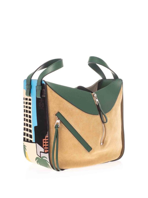 LOEWE: totes bags online - Small Hammock bag in multicolor