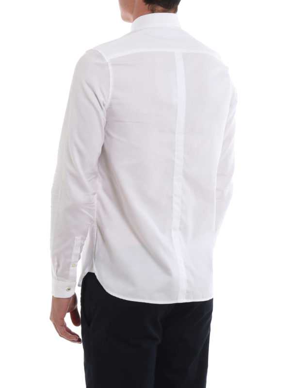 Logo embroidery pique cotton shirt shop online: FRED PERRY