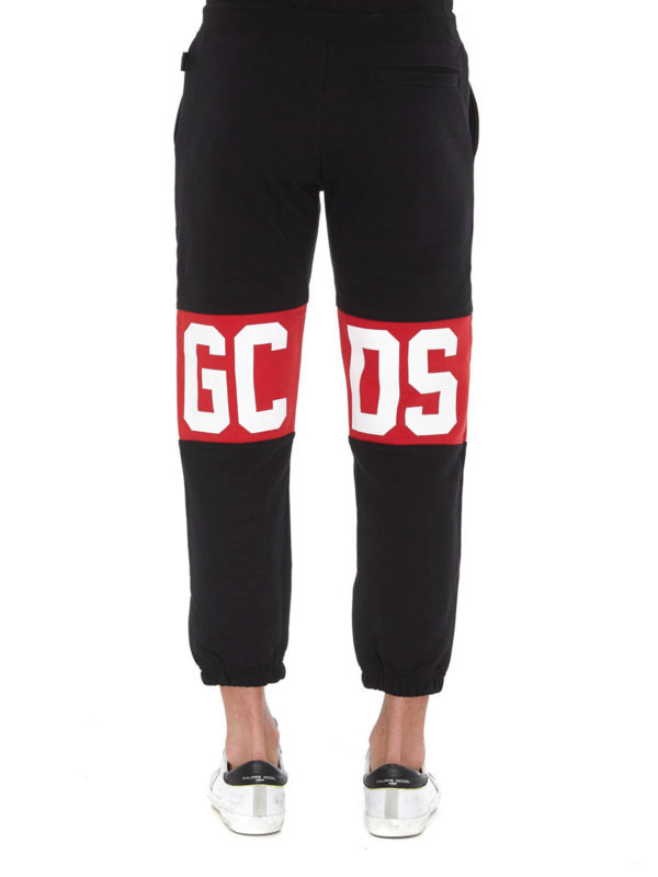 Logo lettering tracksuit bottoms shop online: GCDS