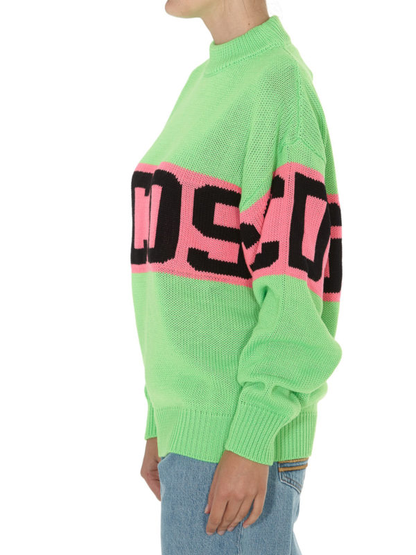 Rundhalspullover - Grün shop online: GCDS