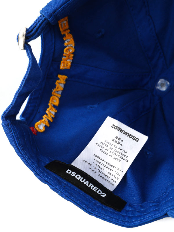 帽子 メンズ - ブルー shop online: DSQUARED2