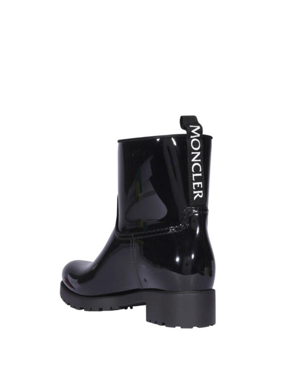 Logo patch rubber boots shop online: MONCLER