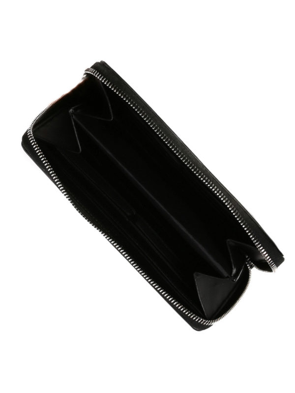Logo print leather wallet shop online: GIVENCHY