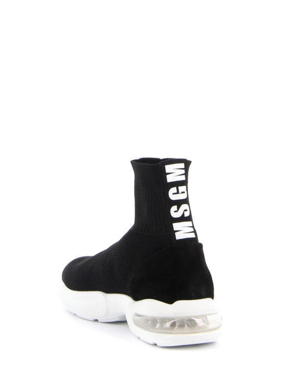 Sneaker a calza con stampa logo shop online: m.s.g.m.