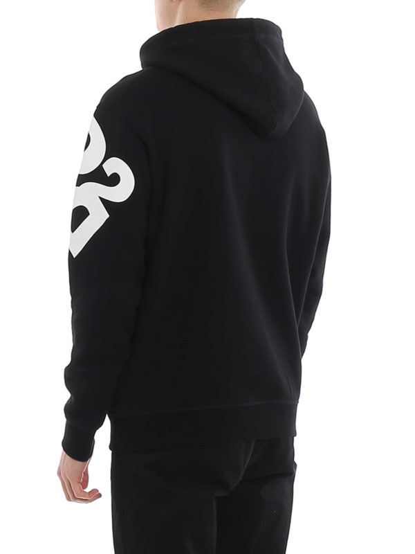 Felpa con stampa logo shop online: DSQUARED2