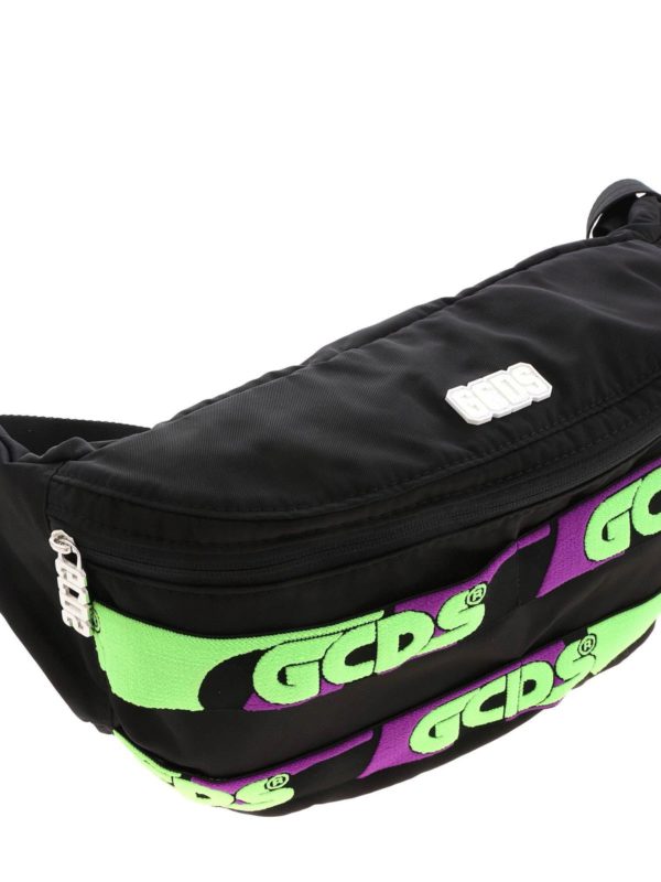 Marsupio in tessuto tecnico con logo shop online: GCDS