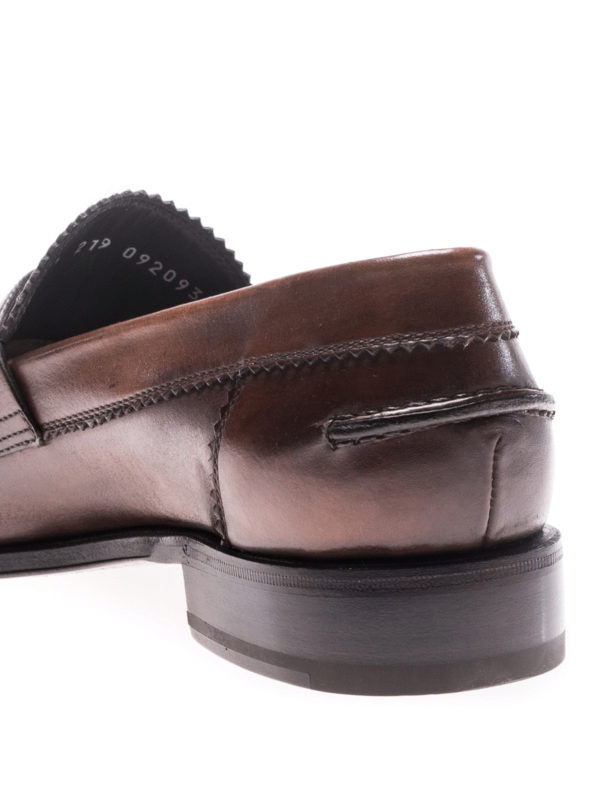 Lord brown leather loafers shop online: BARRETT