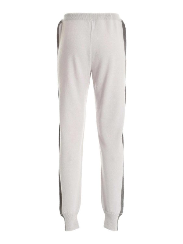LORENA ANTONIAZZI: casual trousers online - Side bands pants in dove grey