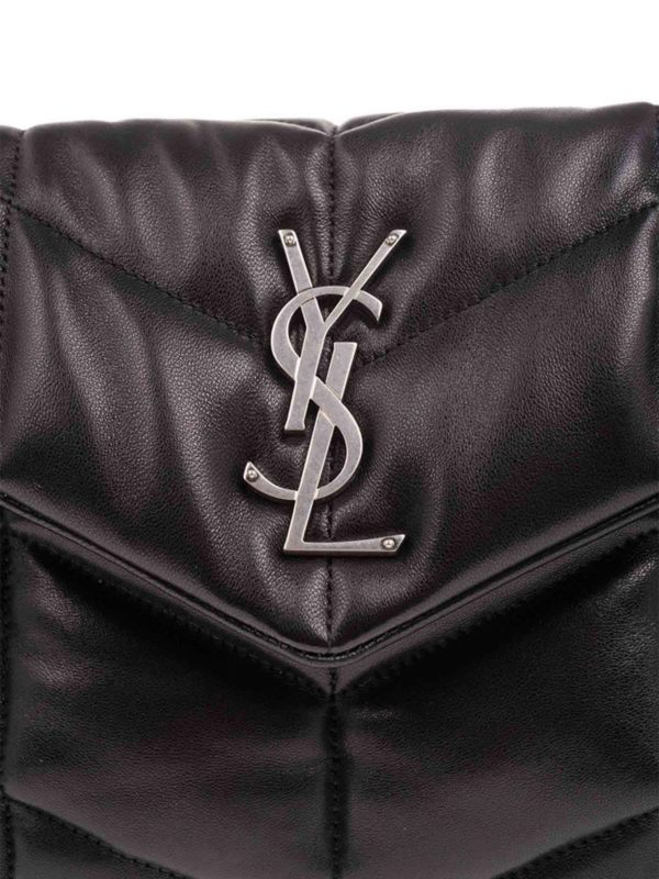 Loulou Puffer small bag in black shop online: SAINT LAURENT