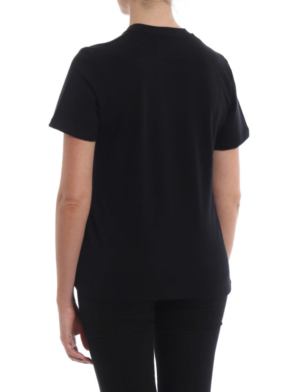 Love Me black T-shirt shop online: ALBERTA FERRETTI
