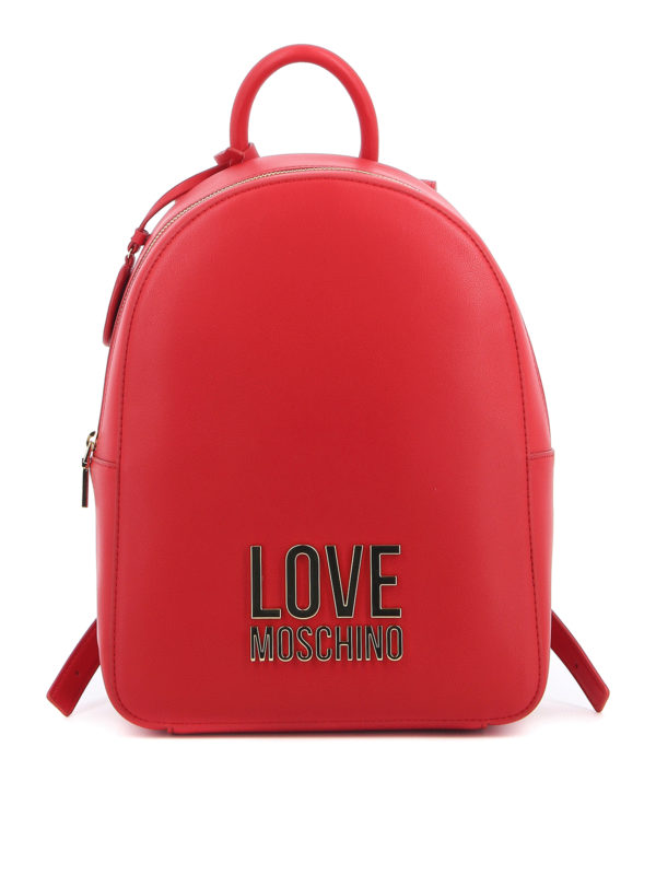 Love Moschino Red Backpack NWT LOVE MOSCHINO Logo Women main image 4