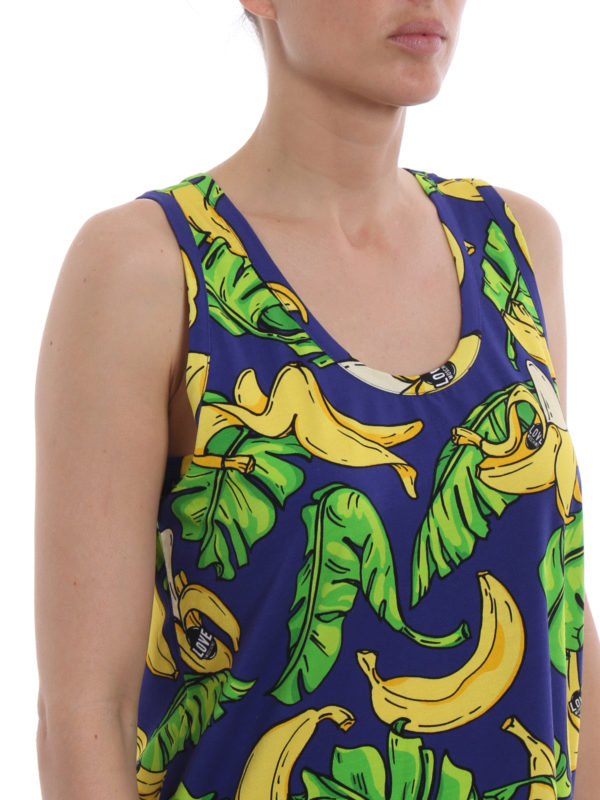 LOVE MOSCHINO buy online Banana and leaf print top