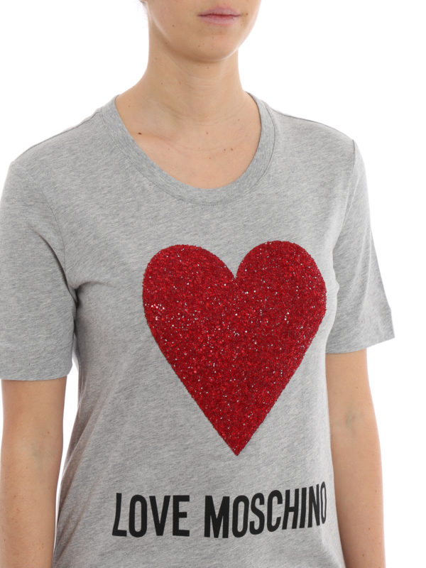 T-shirts Love Moschino - T-Shirt - Hellgrau - W4F151GM3517A688 | THEBS