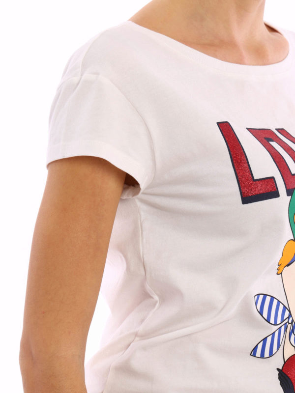 iKRIX LOVE MOSCHINO: Camiseta Blanca Para Mujer
