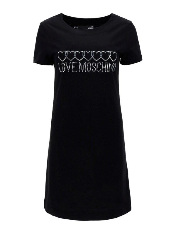 LOVE MOSCHINO: ニーレングスドレス - 膝丈ドレス - 黒