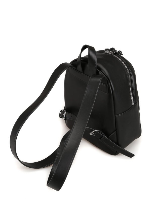 Love Moschino Quilted leather effect studded dome backpack  display picture 2