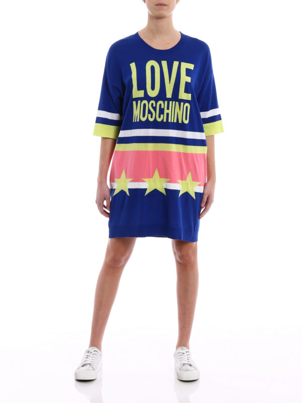 love moschino short dress Love Moschino heart-print Mini Dress | Red