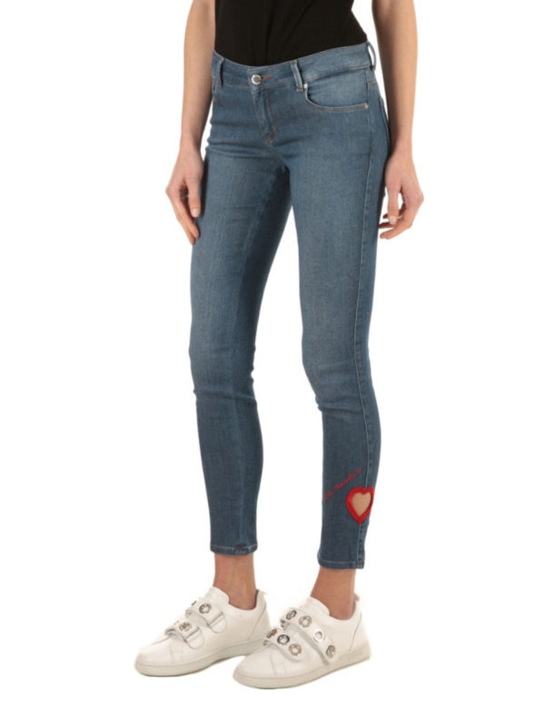 LOVE MOSCHINO: Skinny Jeans online - Skinny Jeans Fur Damen - Dark Wash