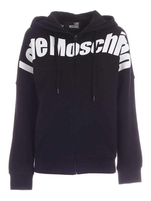 LOVE MOSCHINO: Sweatshirts & Pulls - Sweat-Shirts - Noir