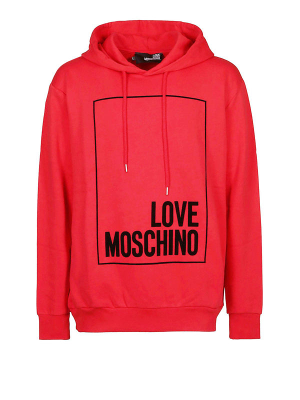 LOVE MOSCHINO: Sweatshirts und Pullover - Sweatshirt - Rot