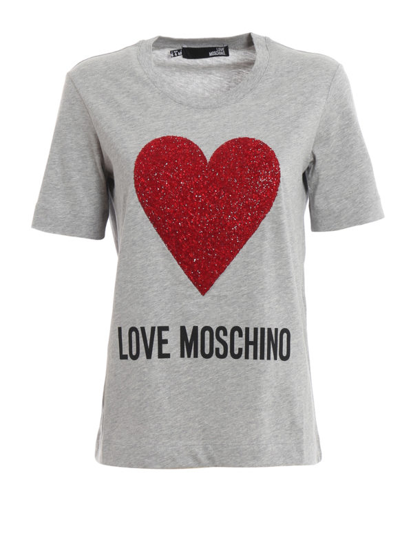 T-shirts Love Moschino - T-Shirt - Hellgrau - W4F151GM3517A688 | THEBS