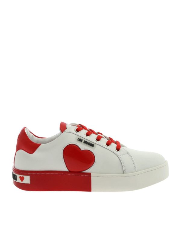 LOVE MOSCHINO: Chaussures de sport - Baskets - Blanc