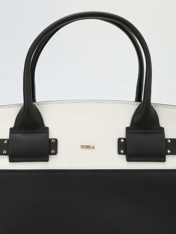 Lucky leather tote shop online: FURLA