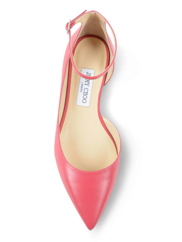 フレアジーンズ Lucy - ダークピンク shop online: JIMMY CHOO