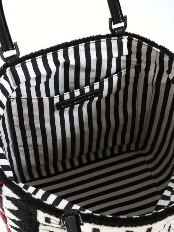 Lulu Guinness buy online Borsa a mano Bingo Bibi nera e bianca