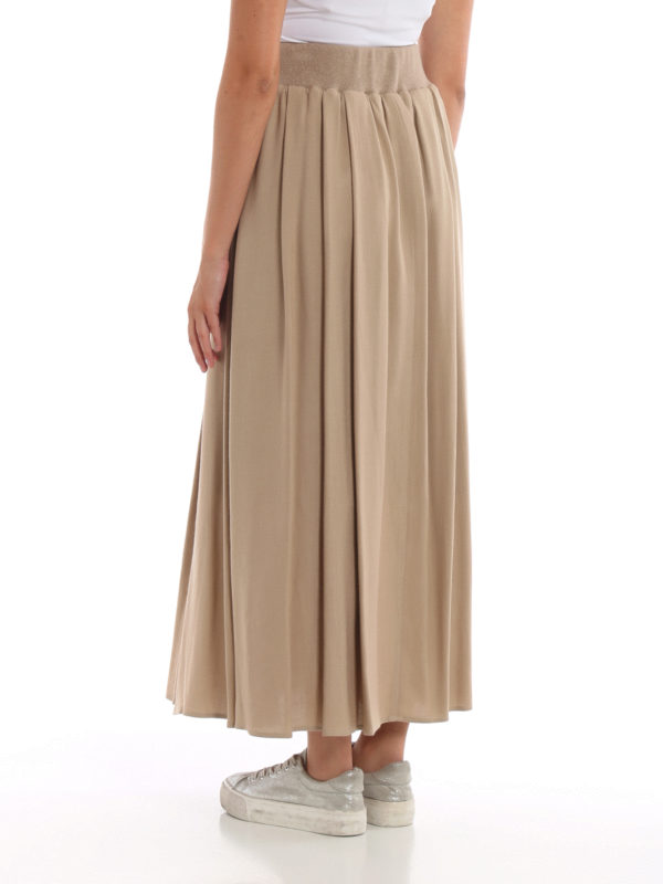 Langer Rock - Beige shop online: PESERICO