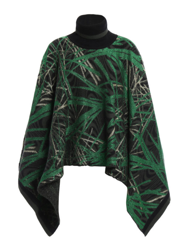 M MISSONI: Capes & Ponchos - Patterned jersey poncho