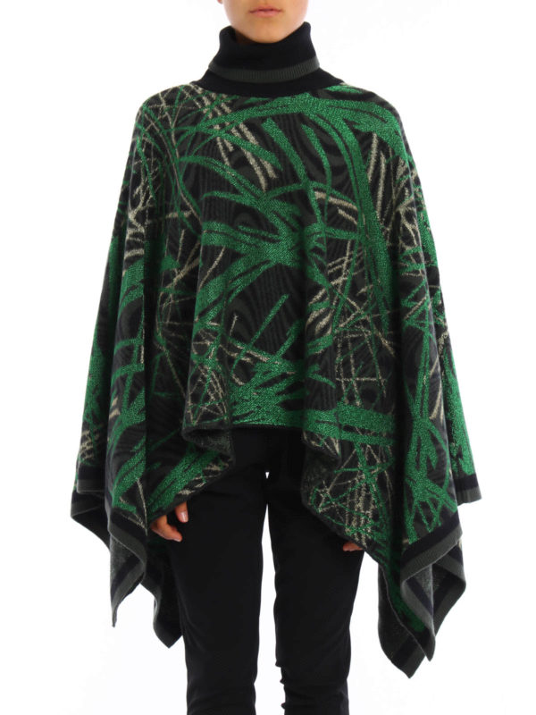 M MISSONI: Capes & Ponchos online - Patterned jersey poncho
