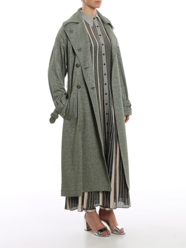 M MISSONI: トレンチコート online - トレンチコート - 緑