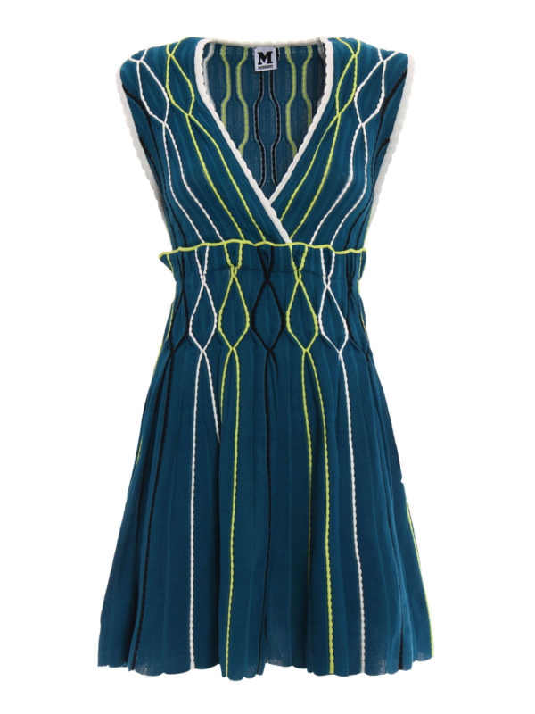 M MISSONI: short dresses - Knitted sleeveless dress