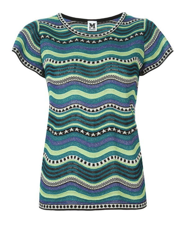 M MISSONI: t-shirts - Wave pattern T-shirt