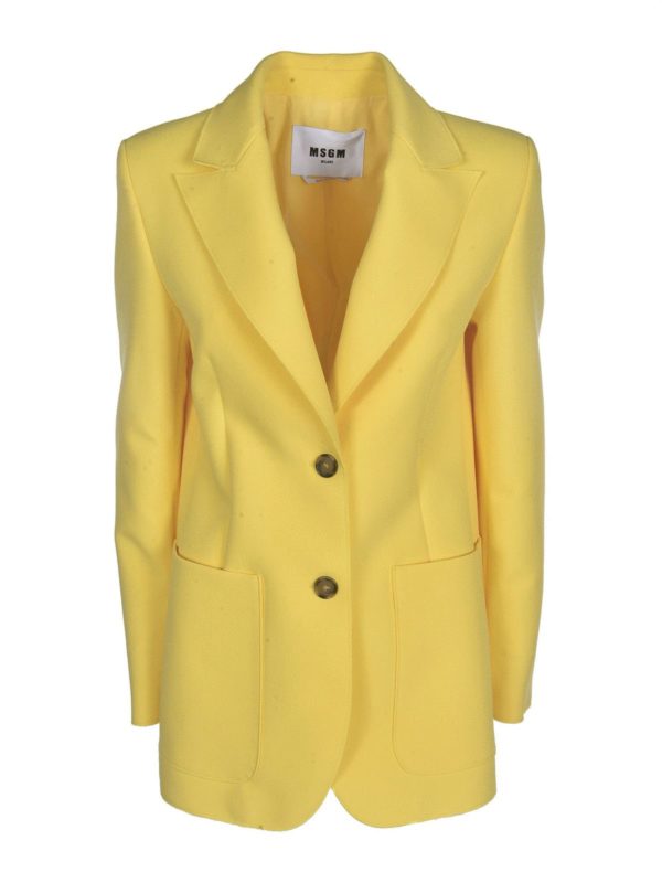 m.s.g.m.: blazers - Two-buttons jacket in yellow