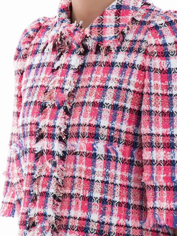 m.s.g.m. buy online Fringed tweed jacket