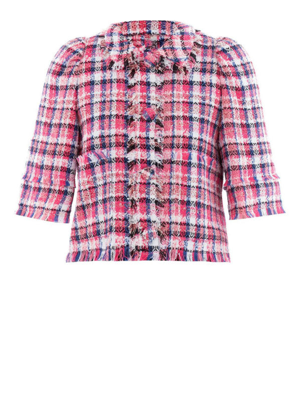 m.s.g.m.: casual jackets - Fringed tweed jacket