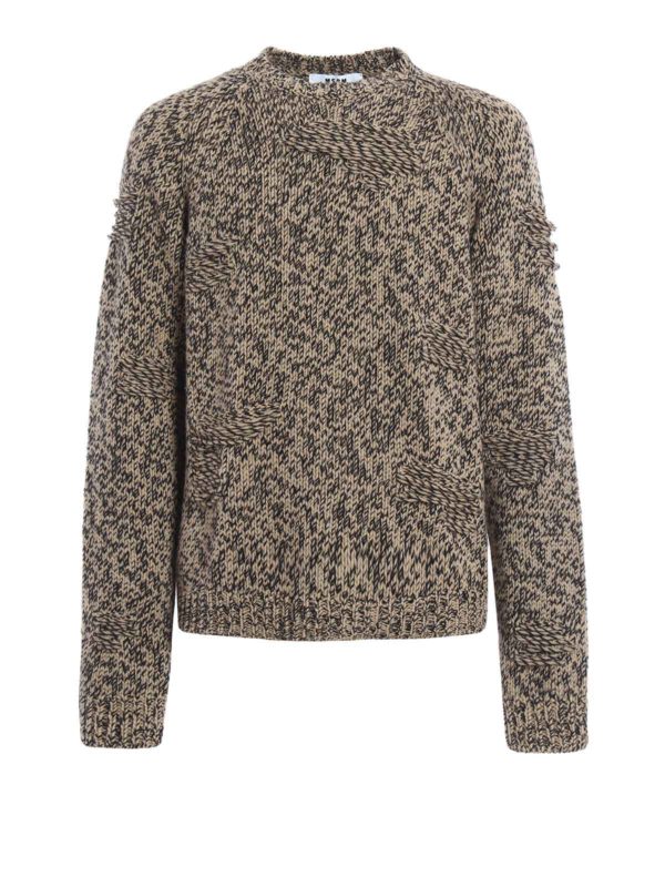 m.s.g.m.: Strickpullover mit Rundhalsausschnitt - Pullover Mit Rundhalsausschnitt