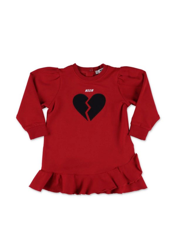 m.s.g.m.: dresses - Broken heart dress in red