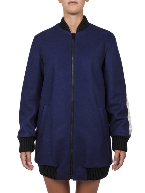 m.s.g.m.: bombers online - Ruffled back detailed long bomber