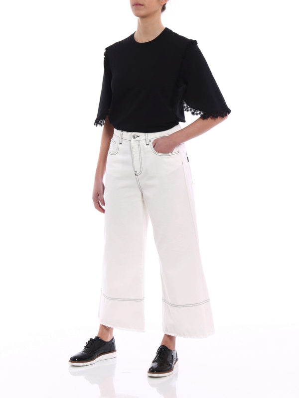 m.s.g.m.: Boyfriend online - Jeans in cotone a gamba larga