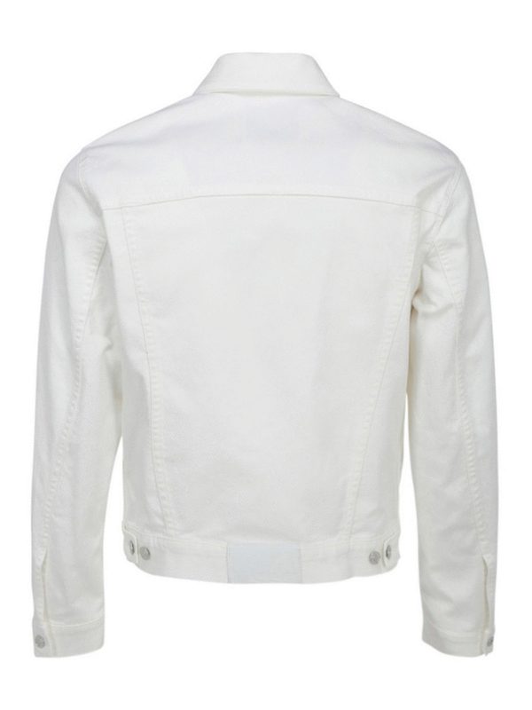 m.s.g.m.: denim jacket online - Logo label denim jacket