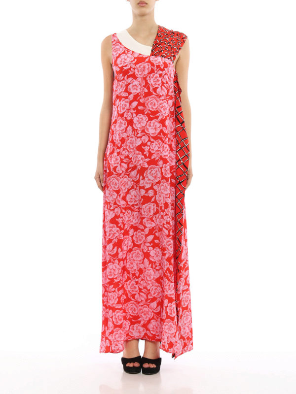 m.s.g.m.: maxi dresses online - Multi-printed maxi dress