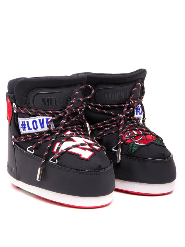 m.s.g.m.: snow boots online - Tech fabric snow boot with patches