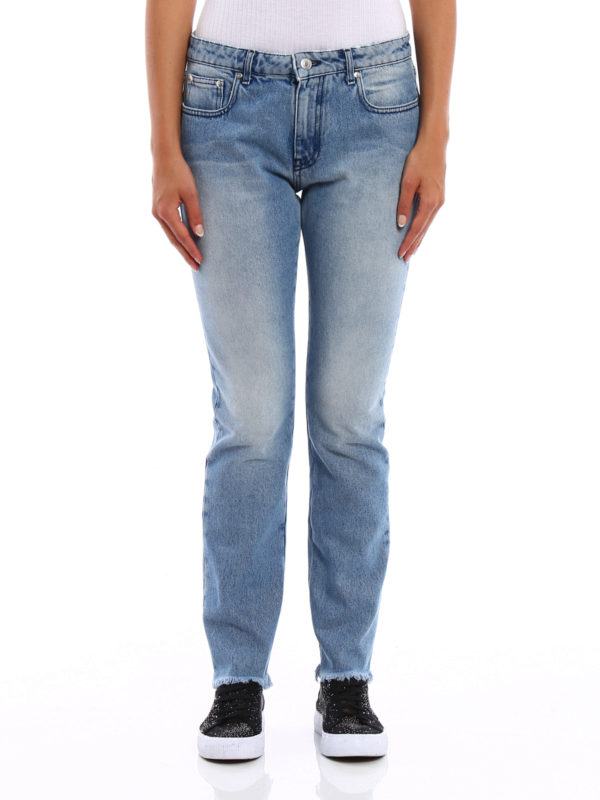 m.s.g.m.: Jeans à jambe droite online - Jean Droit - Clair Délavé