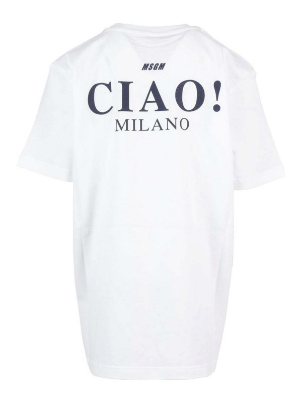 M.S.G.M. Kids Ciao Milano T-shirt - White - Boys | MS027590001