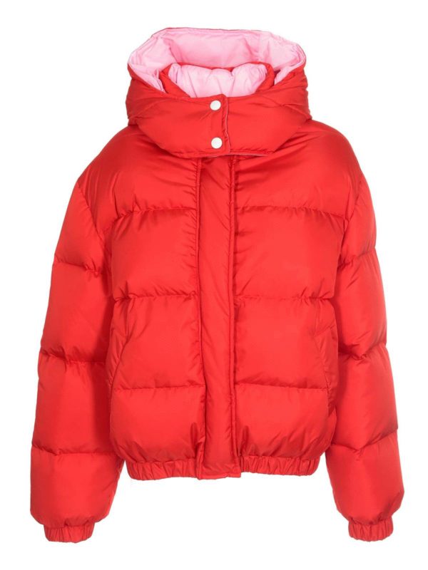m.s.g.m.: padded coats - Down jacket in red and pink